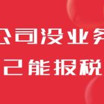 公司暂时没有业务，自己能记账报税吗？